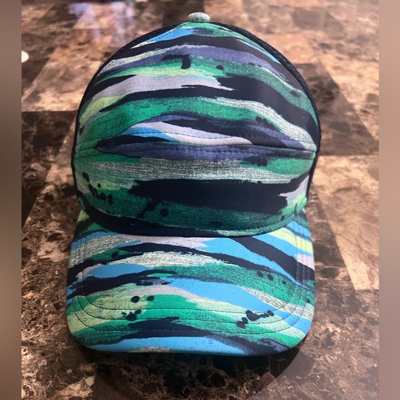 LULULEMON HAT SNAPBACK 5 PANEL TRUCKER BLUE MESH CAP ONE SIZE EUC - Picture 3 of 11